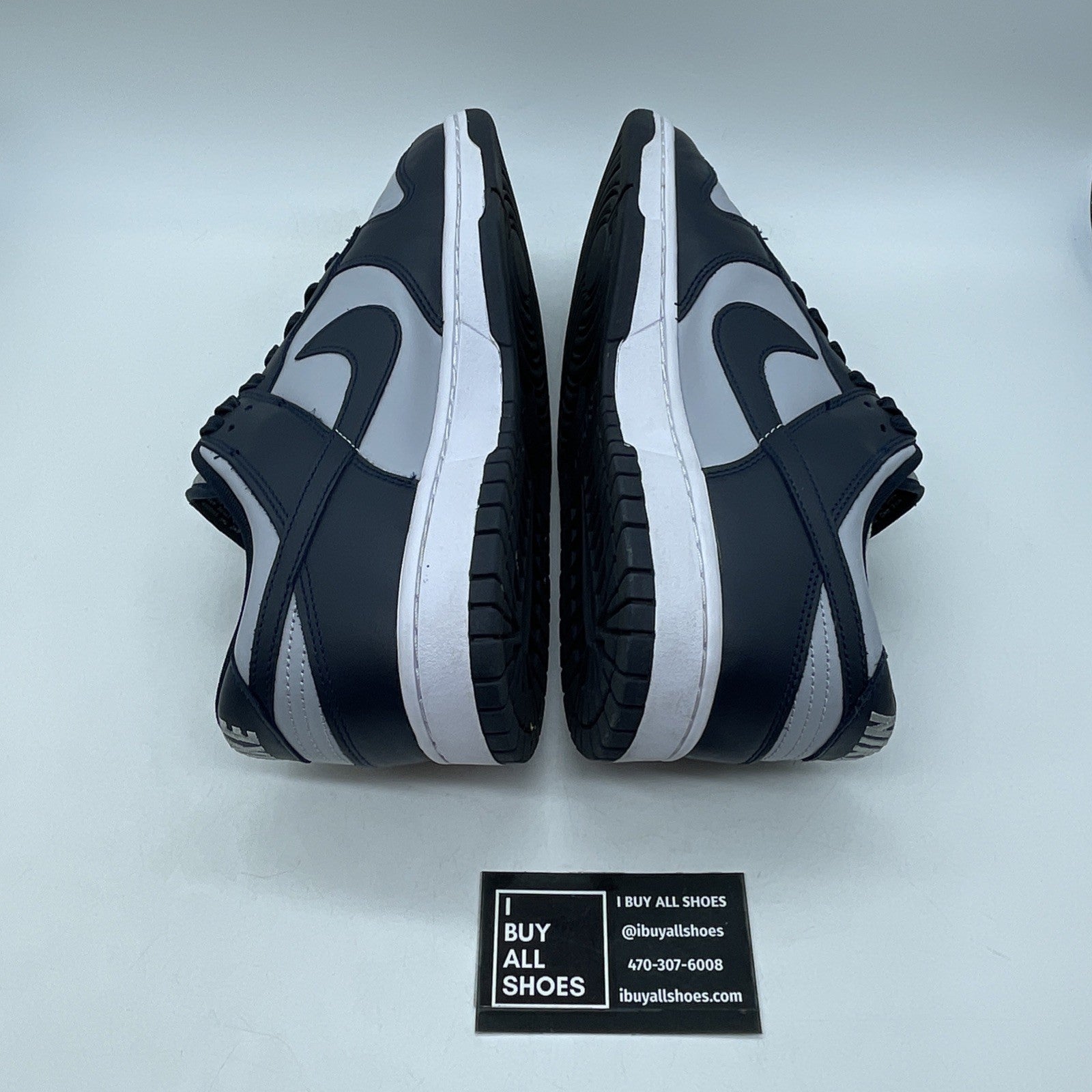 Size 12 - Nike Dunk Low Georgetown Blue Grey Leather (DD1391-003)