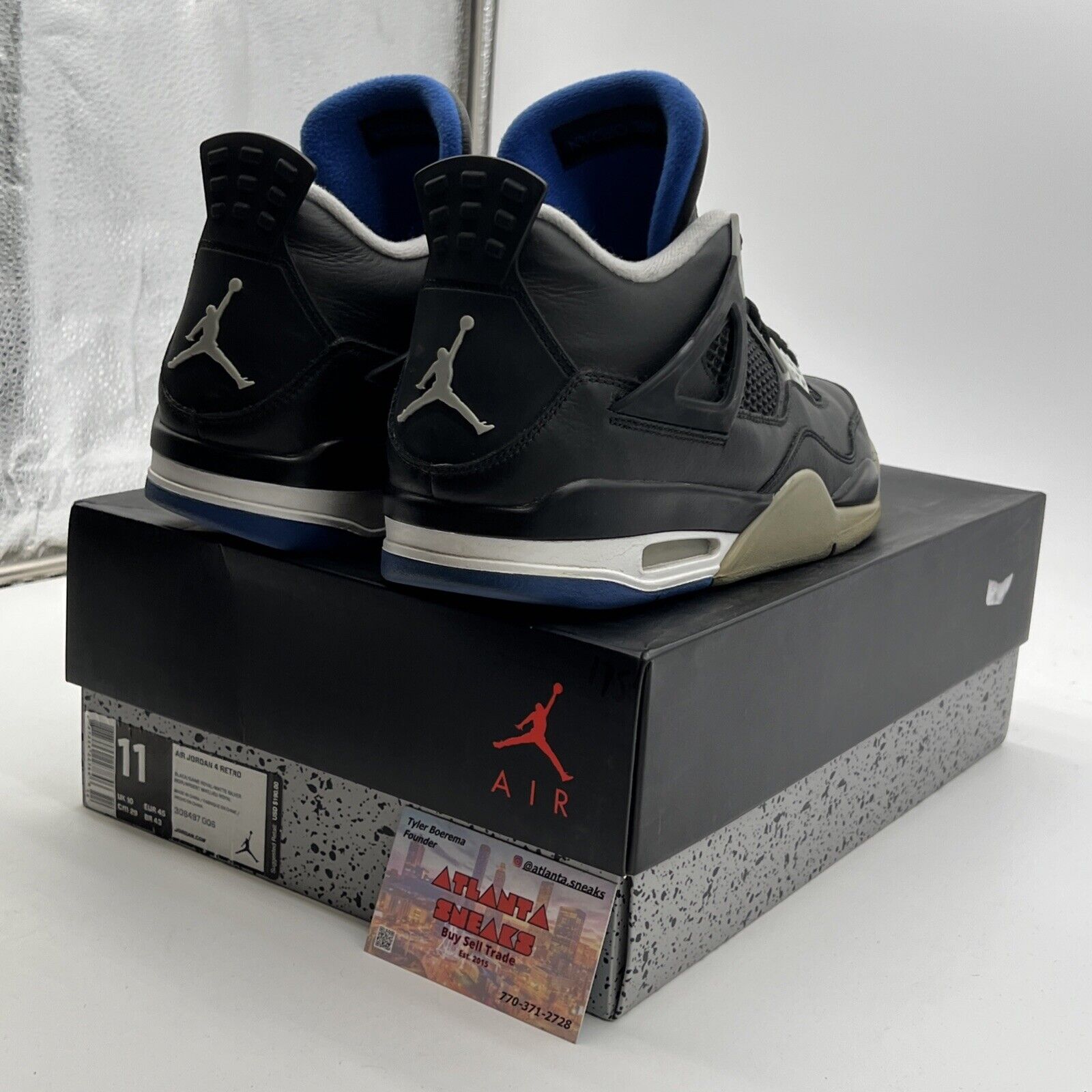 Size 11 - Air Jordan 4 Retro Motorsports Alternate 2017 (308497-006)
