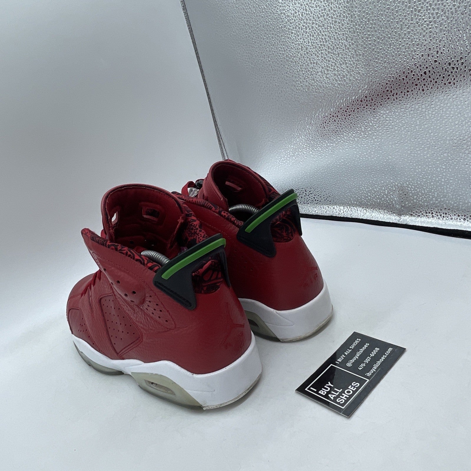 Size 9 - Air Jordan 6 Spizike History of Jordan Red Black Leather (694091-625)