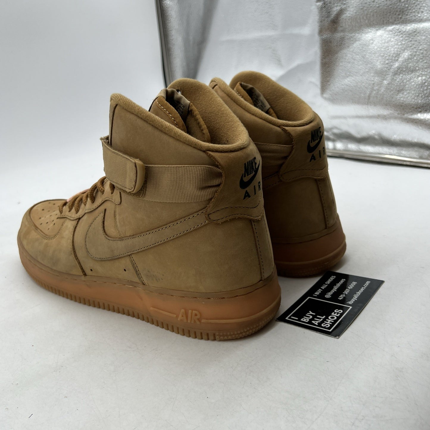 Size 11.5 - Nike Air Force 1 '07 LV8 WB High Flax (882096-200)