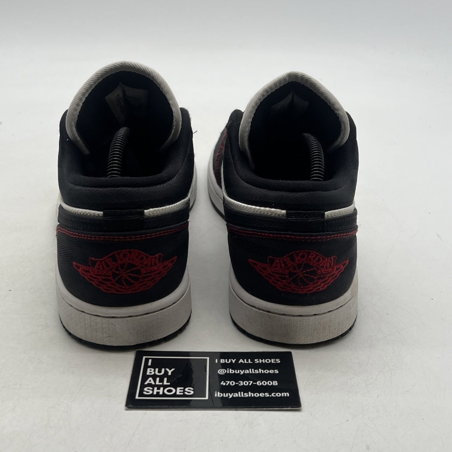 Size 11 - Air Jordan 1 SE Utility Low White Black Red W (DD9337-106)