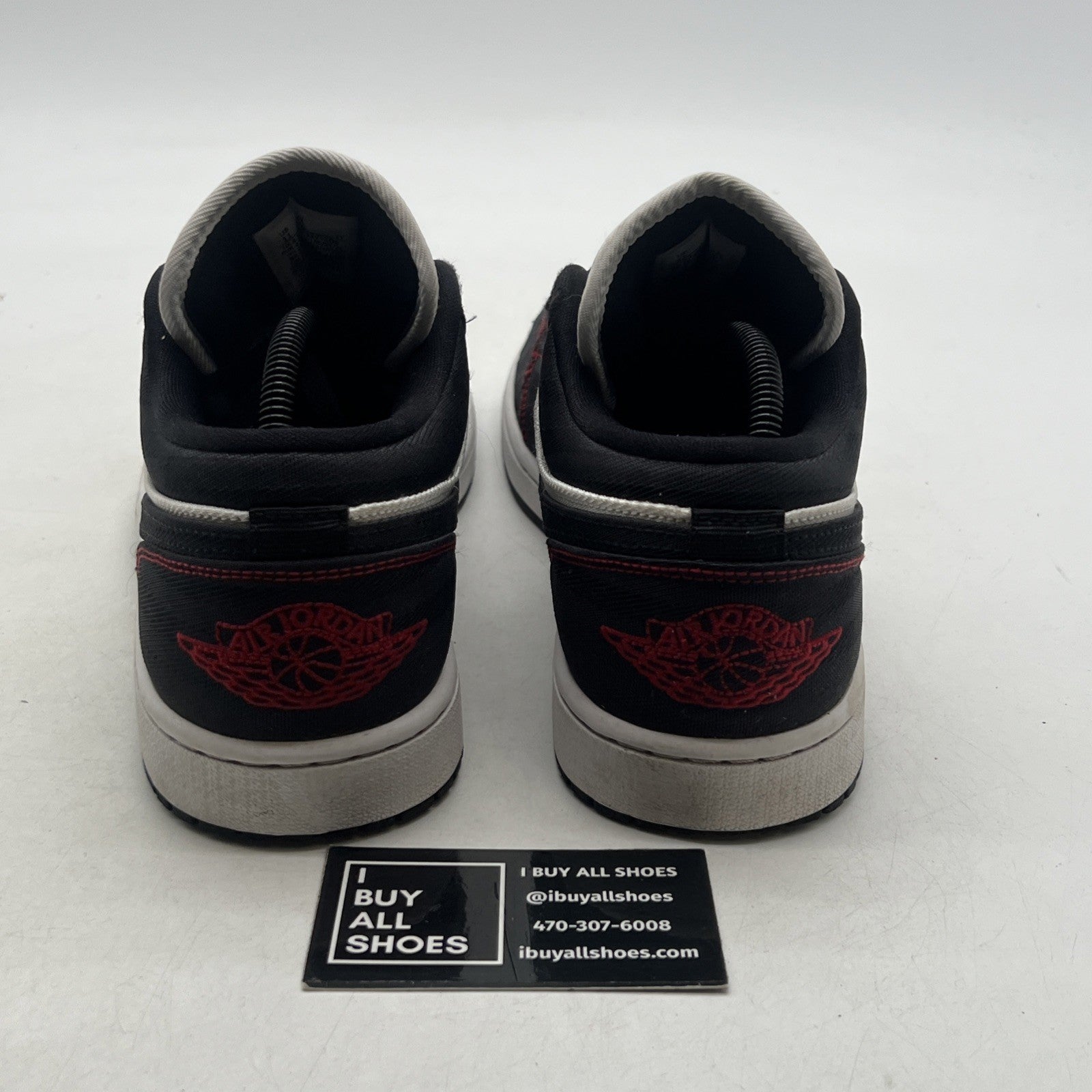 Size 11 - Air Jordan 1 SE Utility Low White Black Red W (DD9337-106)