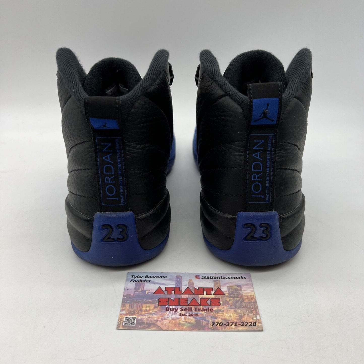 Size 6.5 - Air Jordan 12 Retro Game Royal Black Blue Leather (153265-014)