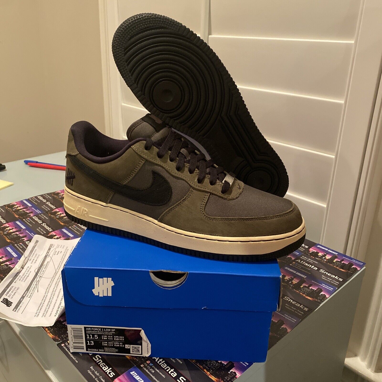 Size 11.5 - Nike Air Force 1 Low SP x Undefeated Brown