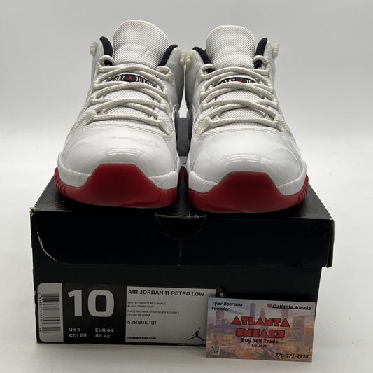 Size 10 - Air Jordan 11 Retro Low Cherry Bottom (528895-101)