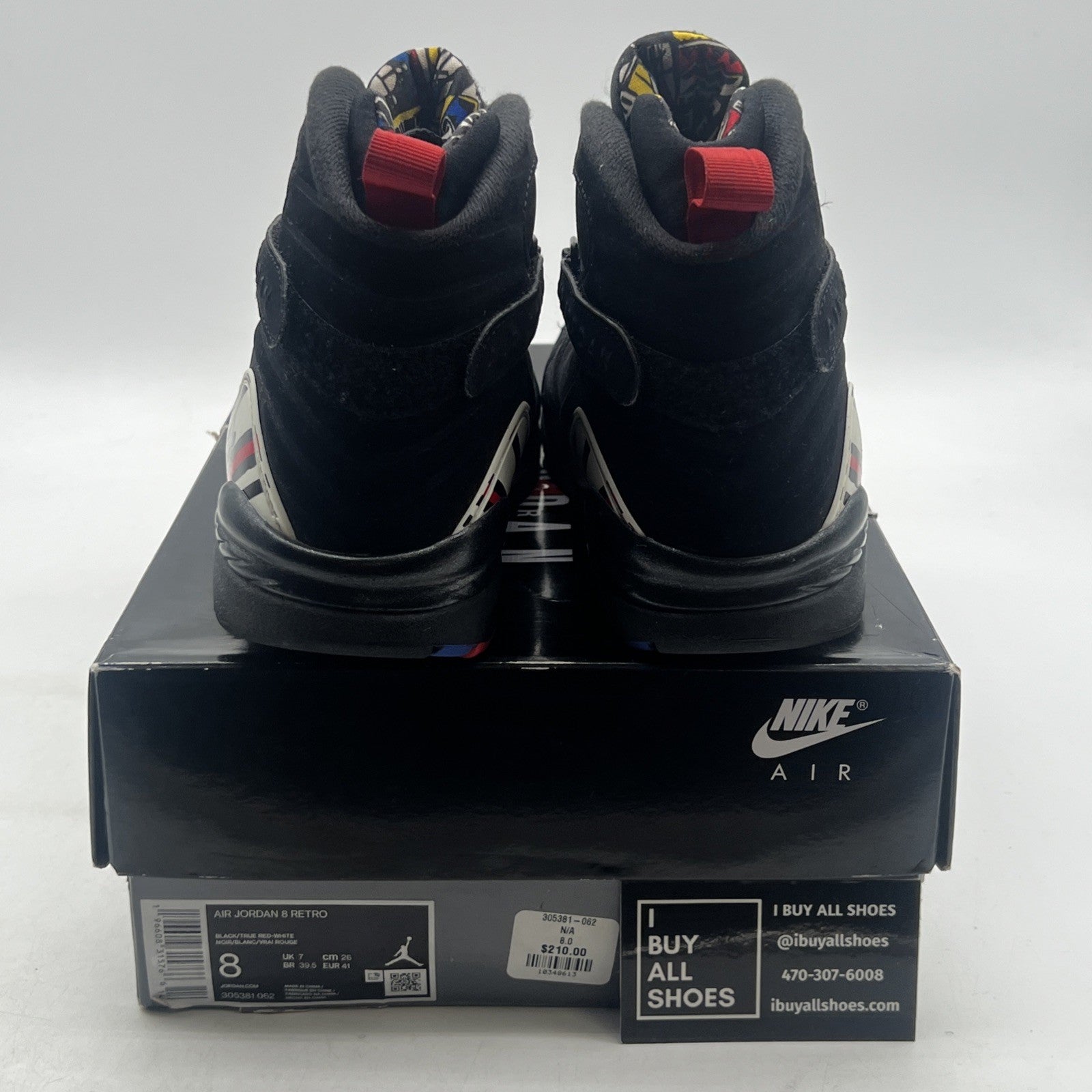 Size 8 - Air Jordan 8 Retro Mid Playoff (305381-062)