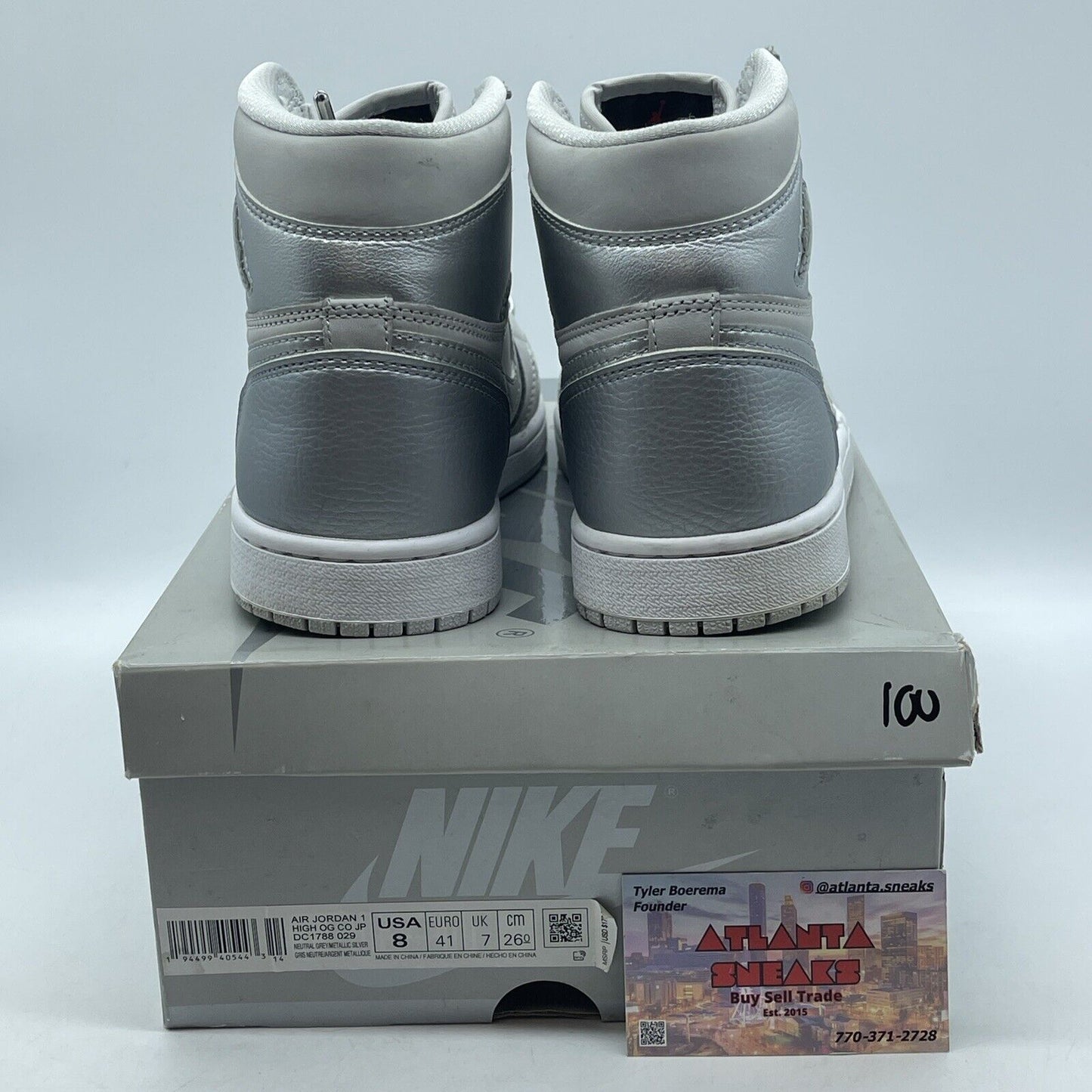 Size 8 - Air Jordan 1 Retro OG CO.JP High Tokyo Silver White (DC1788-029)