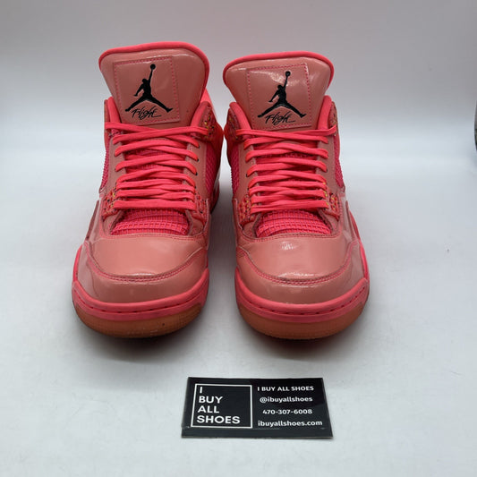 Size 11W - Air Jordan 4 Retro NRG Hot Punch Black Pink Leather (AQ9128-600)