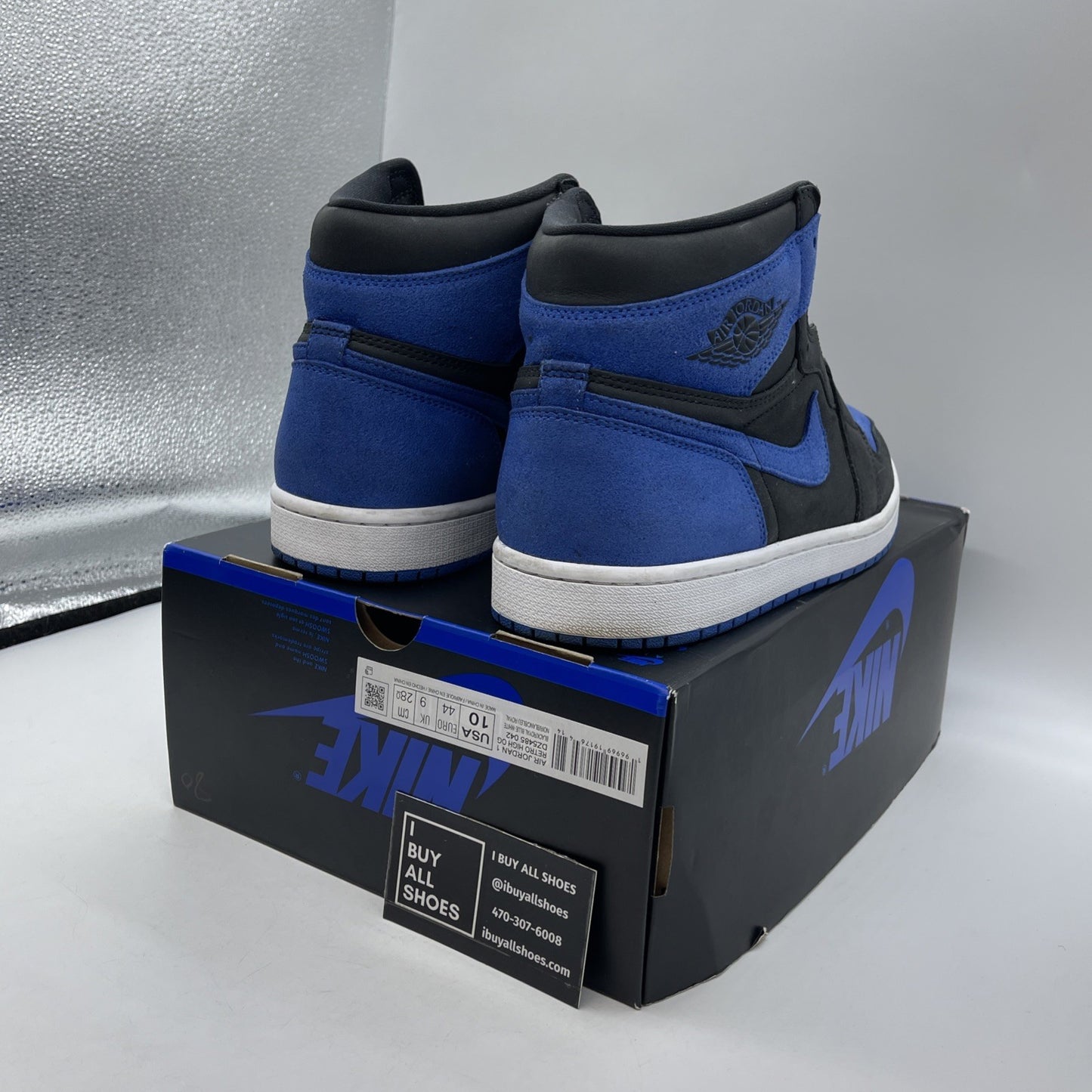 Size 10 - Air Jordan 1 Retro OG High Royal Reimagined Suede (DZ5485-042)
