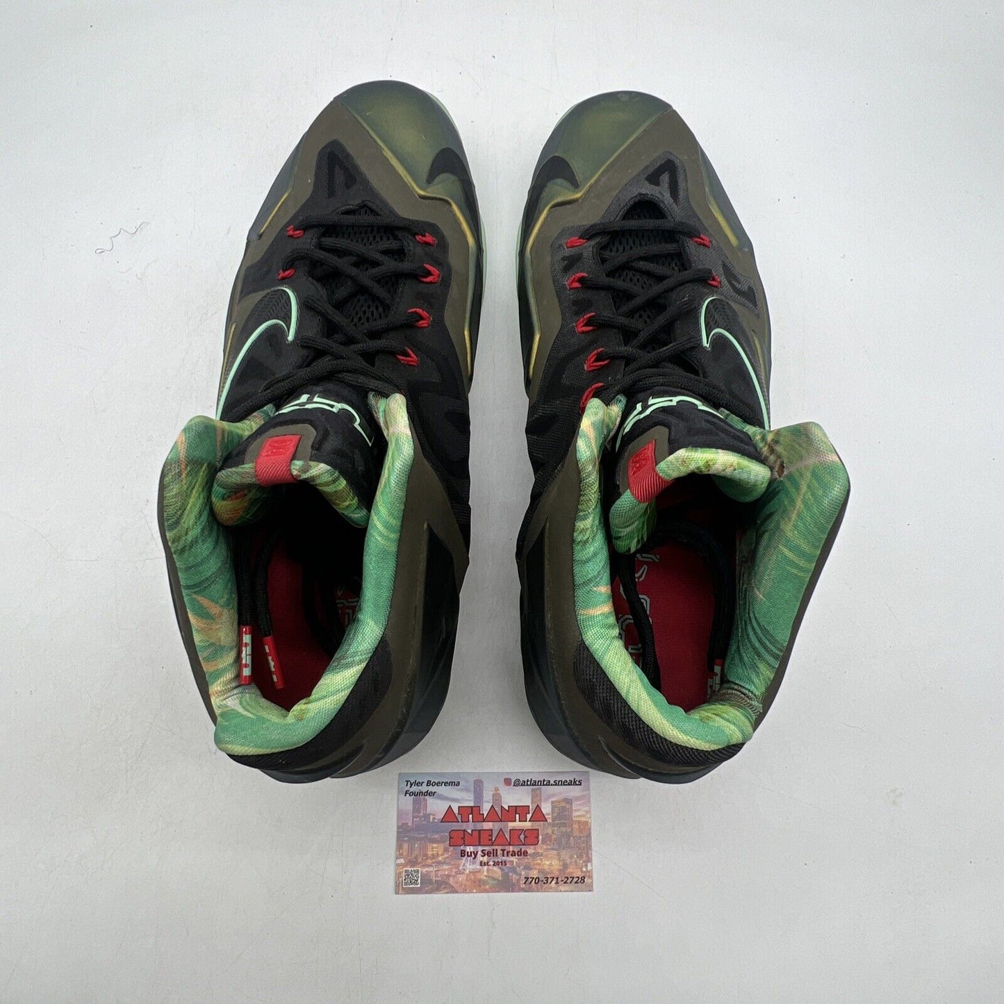 Size 14 - Nike LeBron 11 King's Pride Black Red (616175-700)