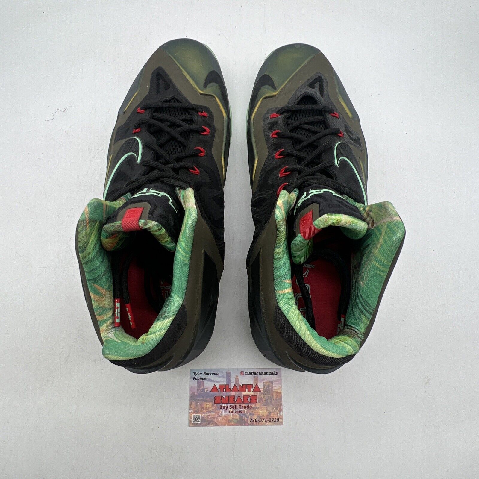 Size 14 - Nike LeBron 11 King's Pride Black Red (616175-700)