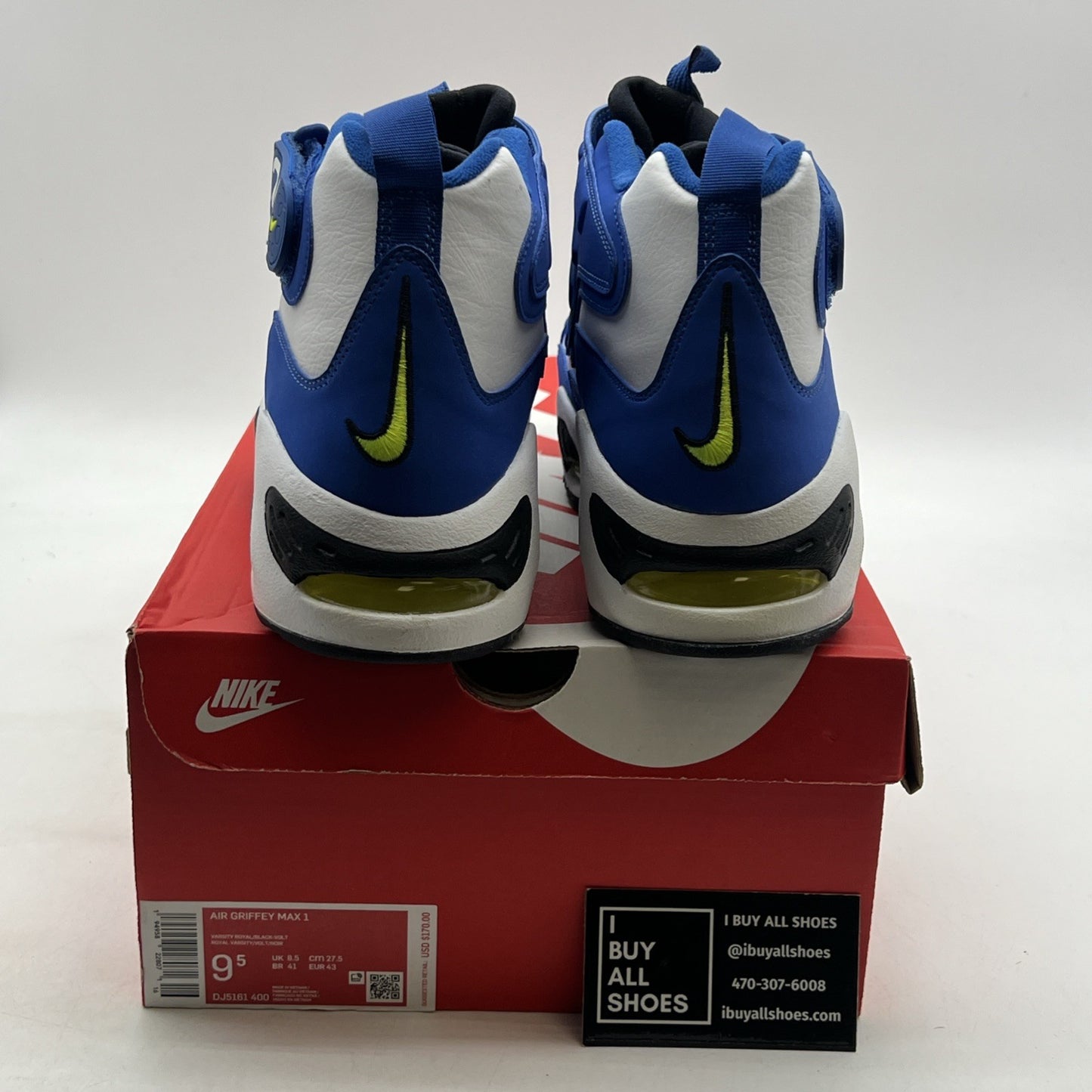 Size 9.5 - Nike Air Griffey Max 1 2021 Varsity Royal (DJ5161-400)