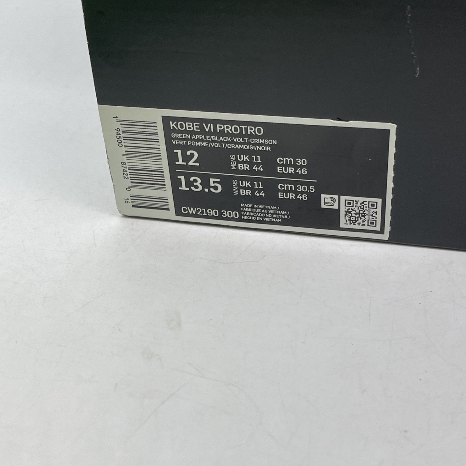 Size 12 - Nike Zoom Kobe 6 Protro Low Grinch (CW2190-300)