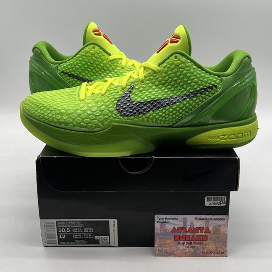 Size 10.5 - Nike Zoom Kobe 6 Protro Low Grinch Red (CW2190-300)