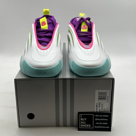 Size 14 - adidas Jalen Williams x Harden Vol. 9 White Lucid Lime Pink (JQ4003)