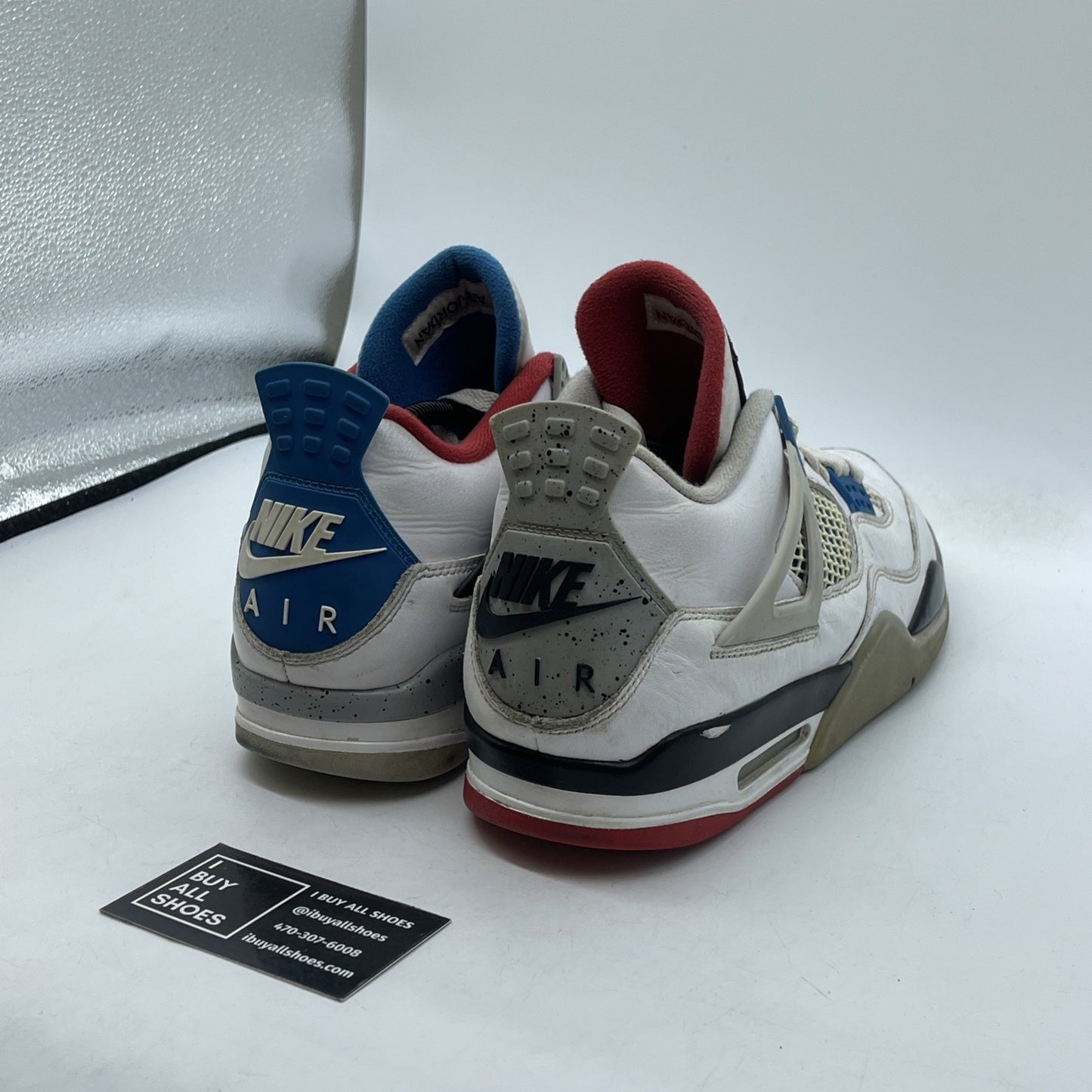 Size 10.5 - Jordan 4 Retro SE Mid What The 4 White Black Leather (CI1184-146)