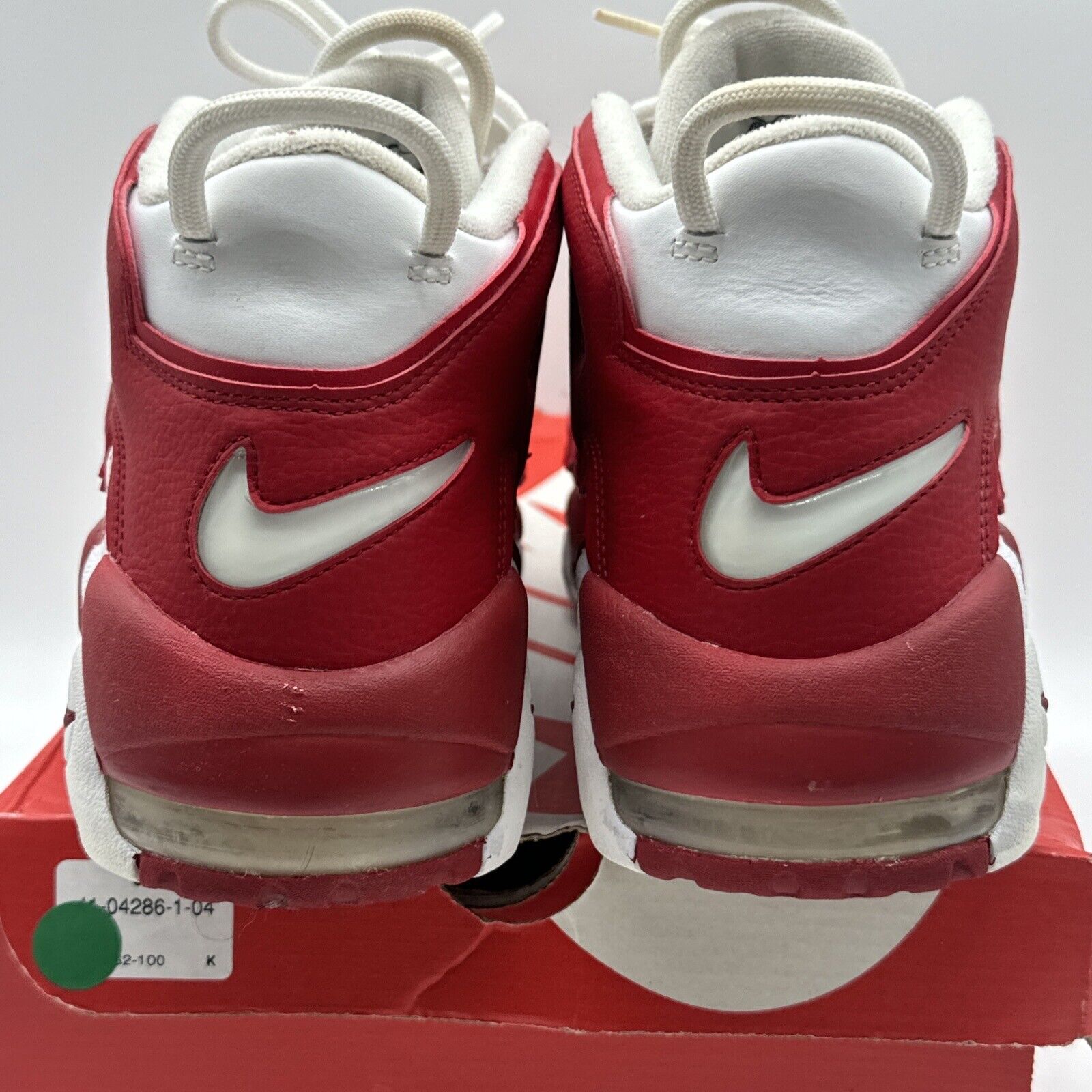 Size 12 - Nike Air More Uptempo White Red 2016 Varsity OG All Classic Leather A
