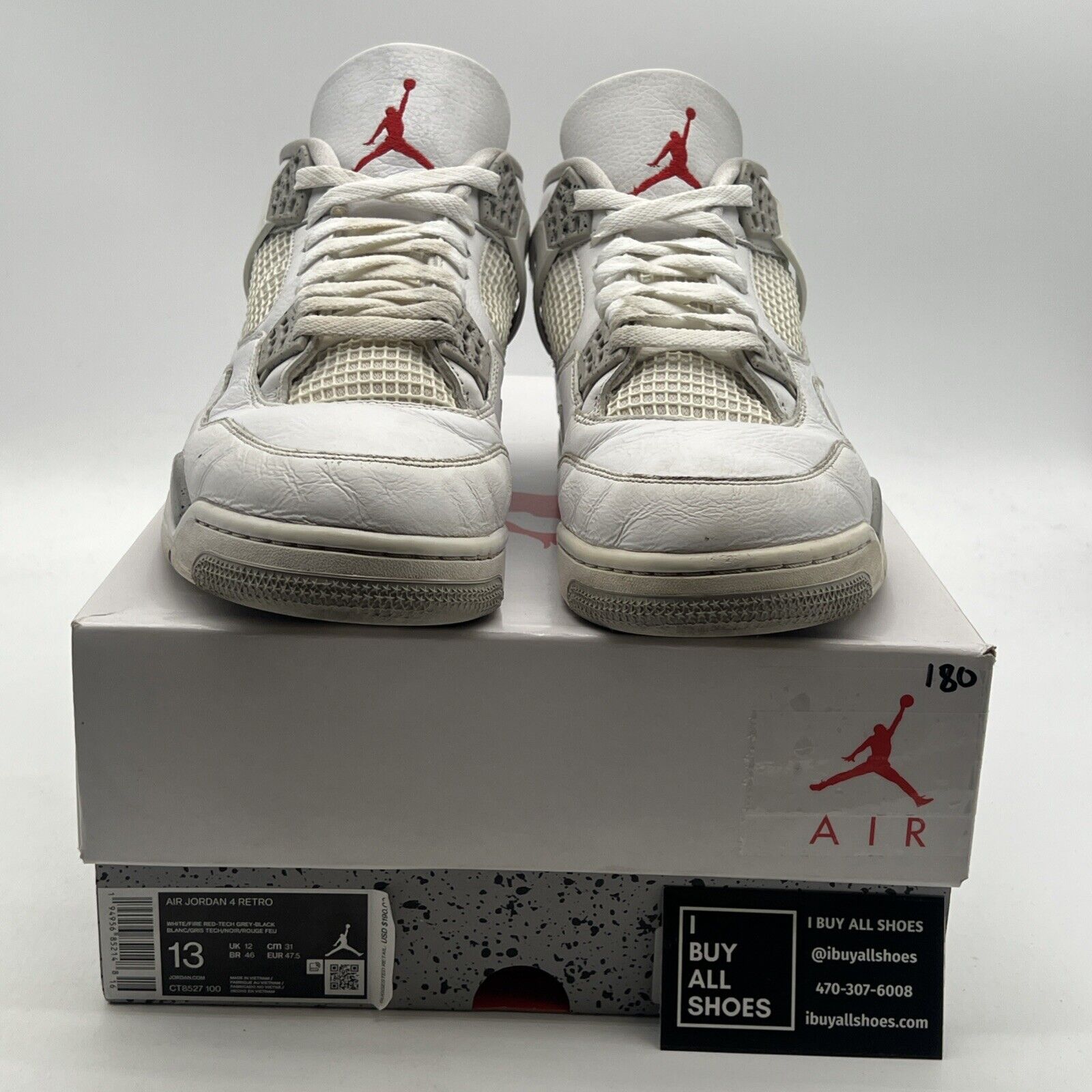 Size 13 - Air Jordan 4 Retro Mid White Oreo (CT8527-100)