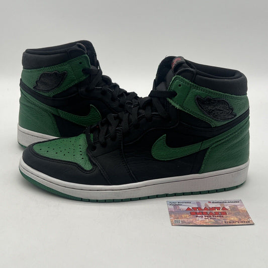 Size 10.5 - Jordan 1 Retro OG High Pine Green 2.0 Black White (555088-030)