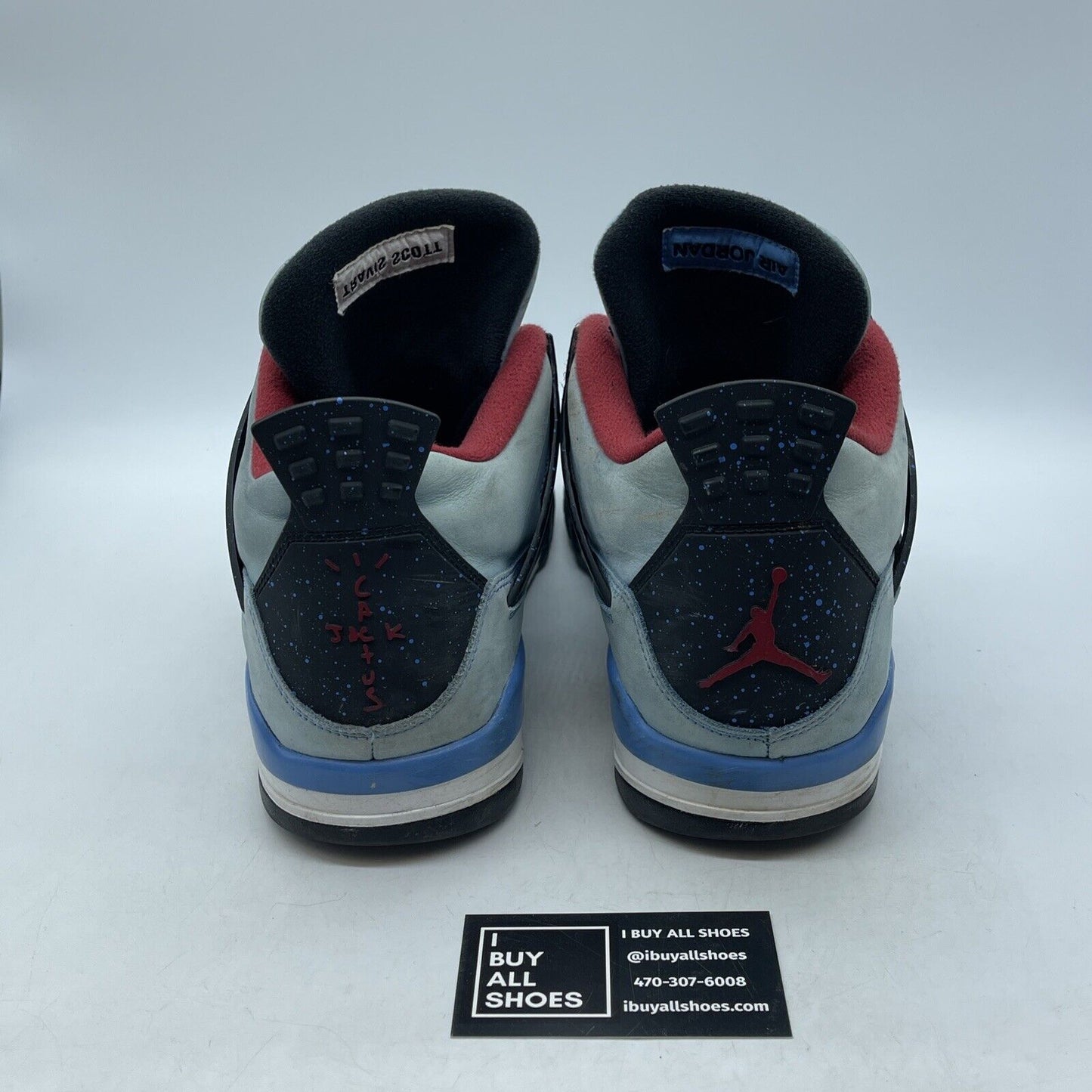 Size 12 - Jordan 4 Retro x Travis Scott Mid Cactus Jack Blue Suede (308497-406)