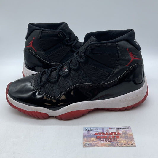 Size 11.5 - Jordan 11 Retro High Bred Red Black White Leather (378037-061)