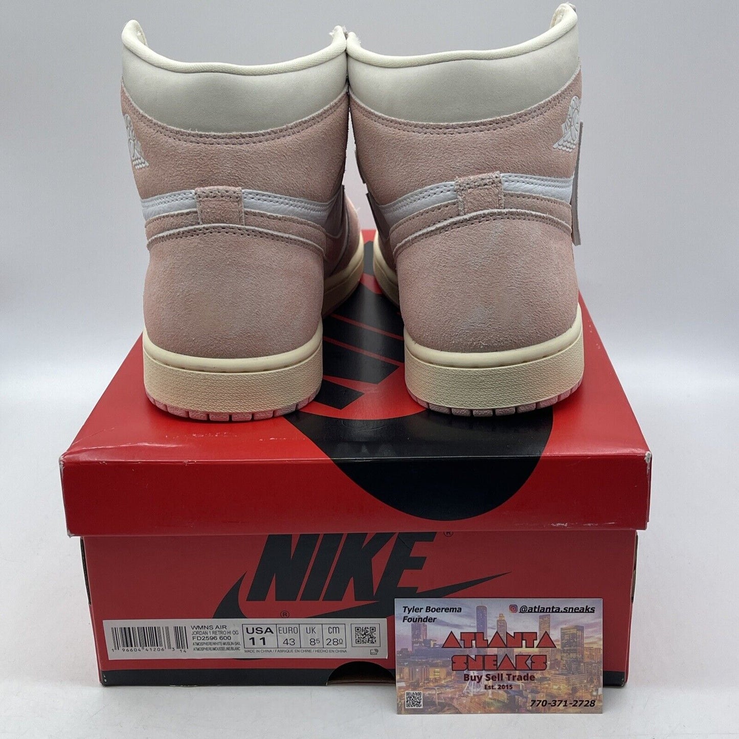 Size 11W - Air Jordan 1 Retro OG High Washed Pink Suede (FD2596-600)