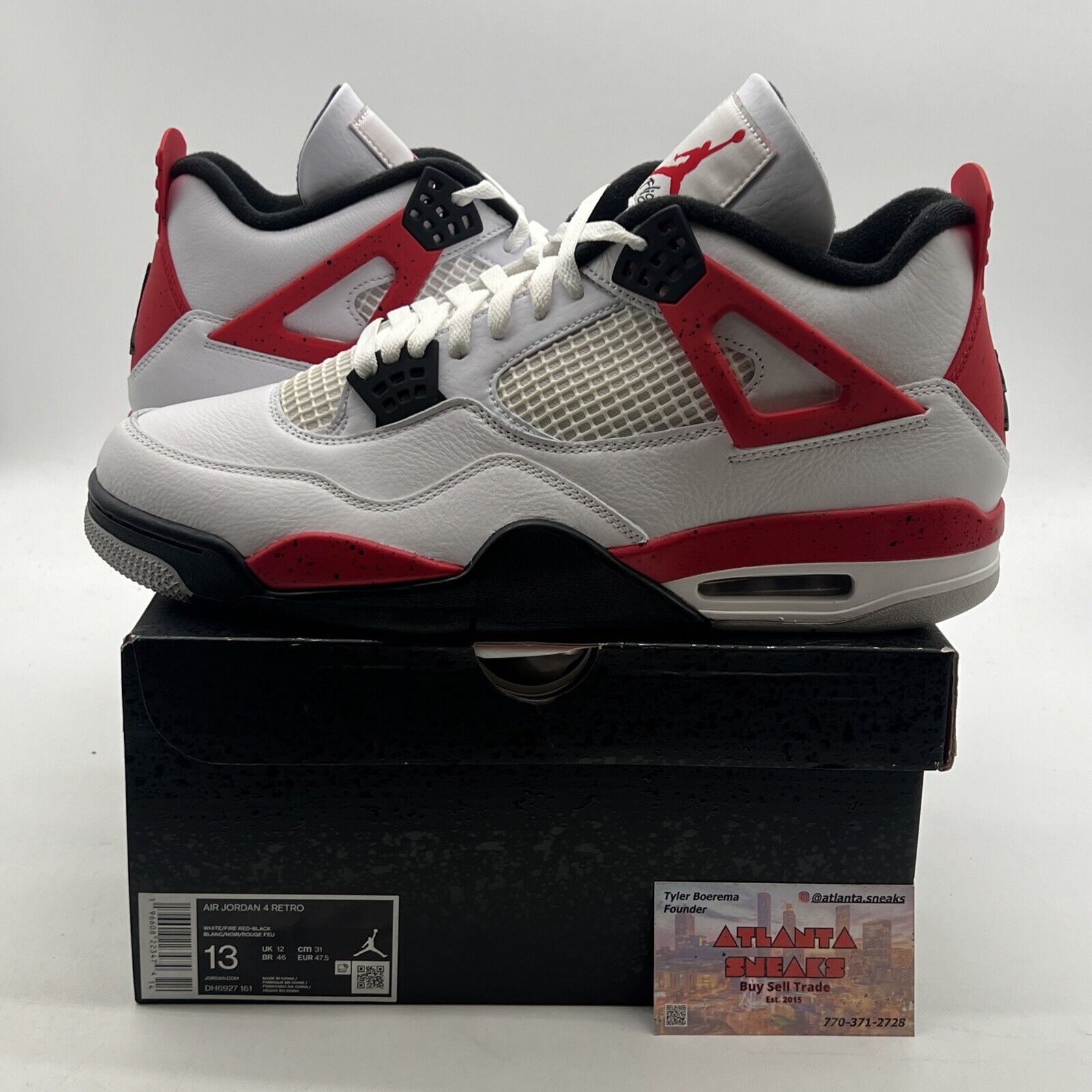 Size 13 - Air Jordan 4 Retro Mid Red Cement (DH6927-161)