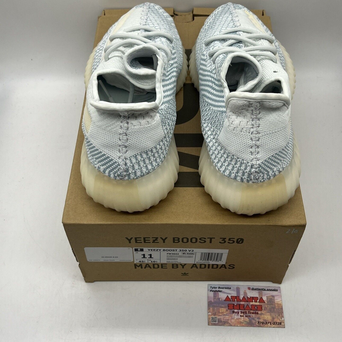 Size 11 - adidas Yeezy Boost 350 V2 Cloud White Non-Reflective (FW3043)