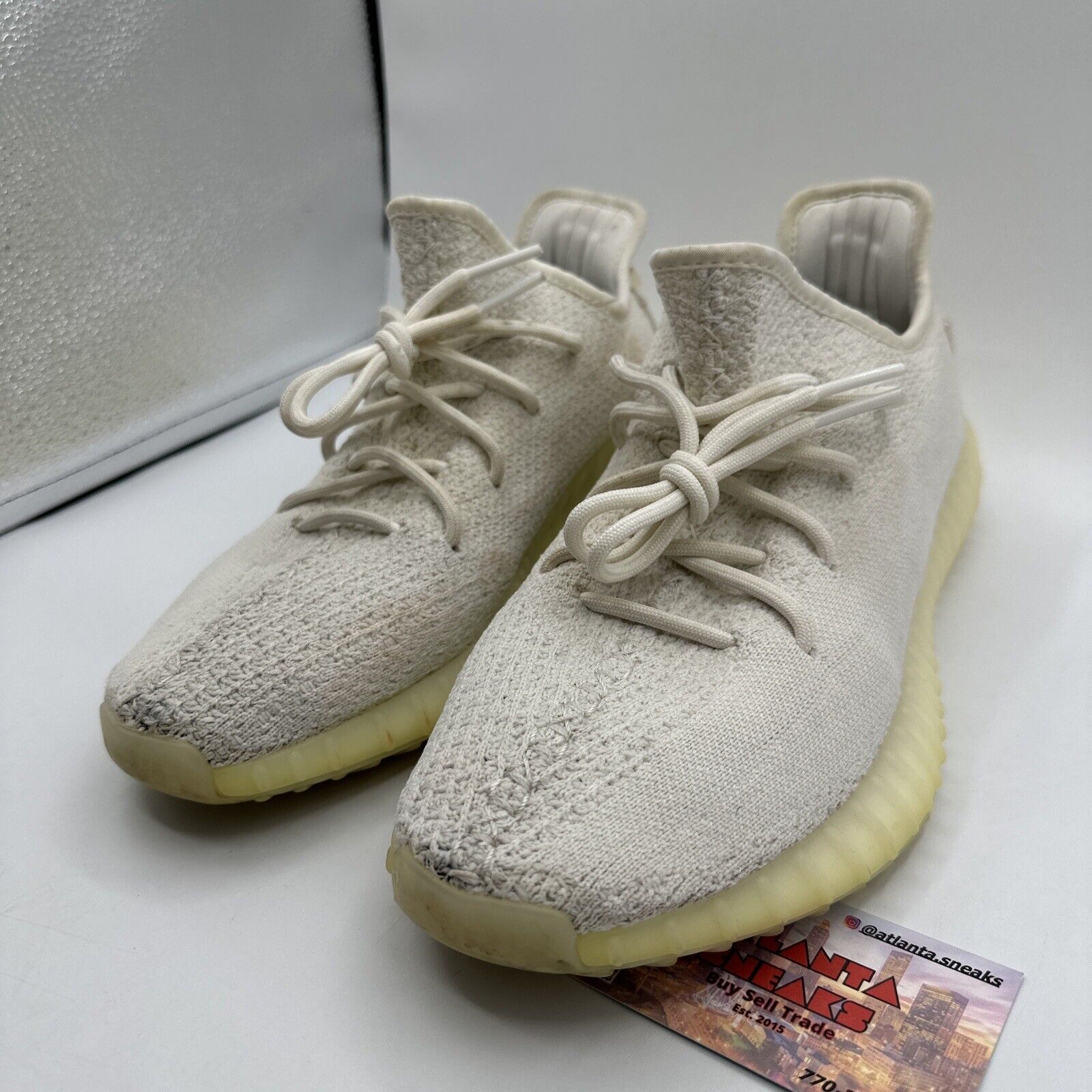 Size 10 - adidas Yeezy Boost 350 V2 Low Cream White / Triple White Icy All White