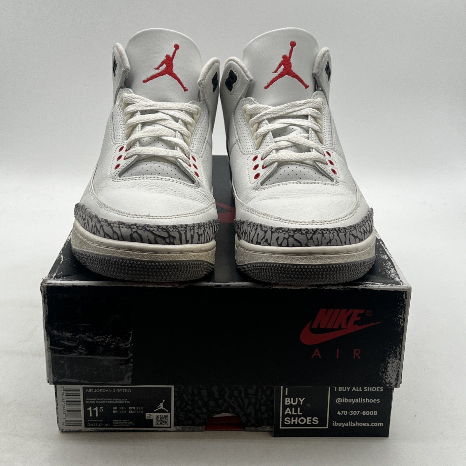 Size 11.5 - Air Jordan 3 Retro Mid White Cement Reimagined (DN3707-100)