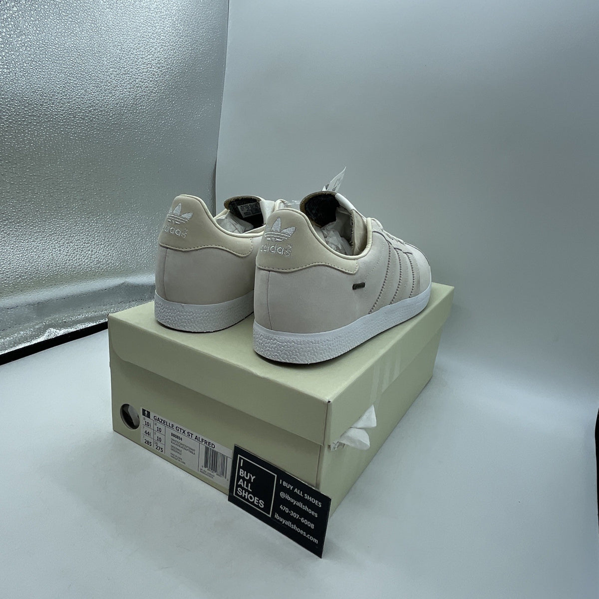 Size 10.5 - Saint Alfred x Adidas Gazelle Gore-Tex Chalk White (BB0894)