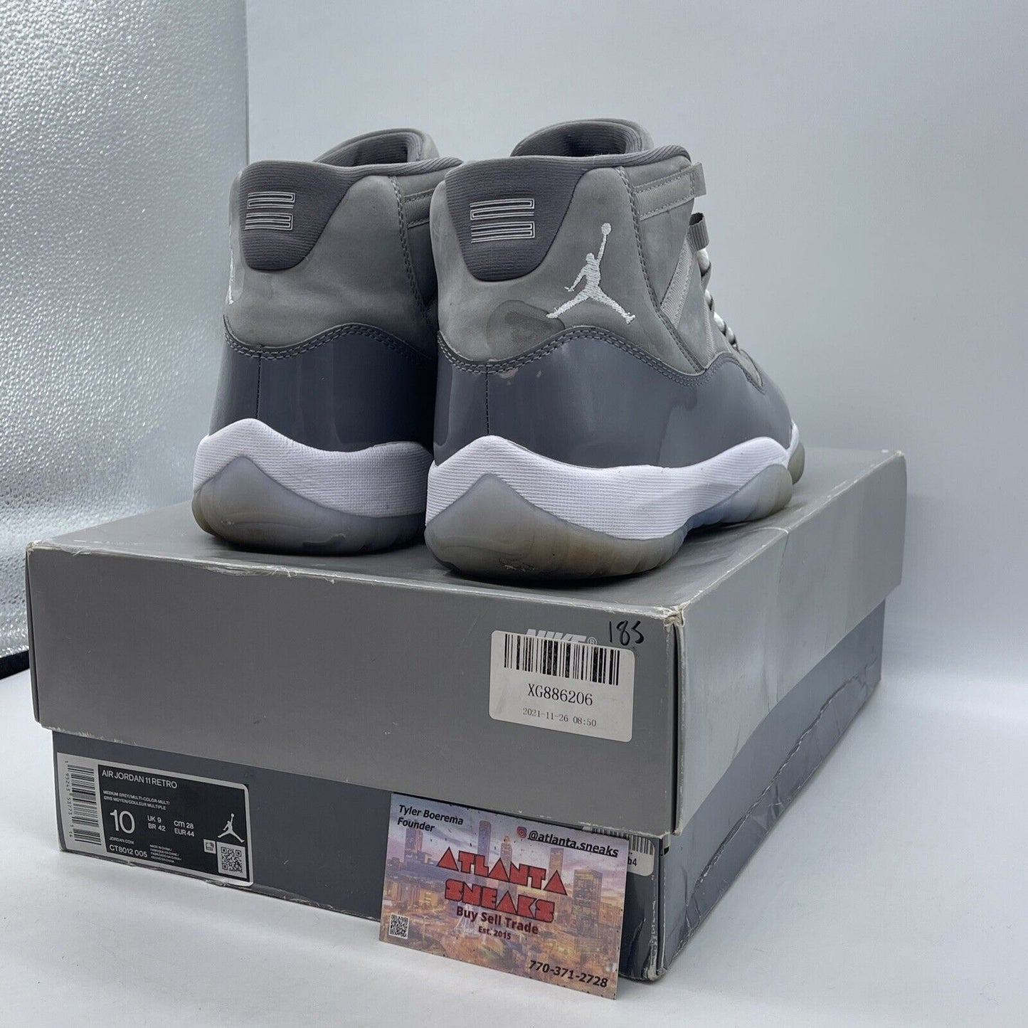 Size 10 - Jordan 11 Retro High Cool Grey Suede White Leather (CT8012-005)