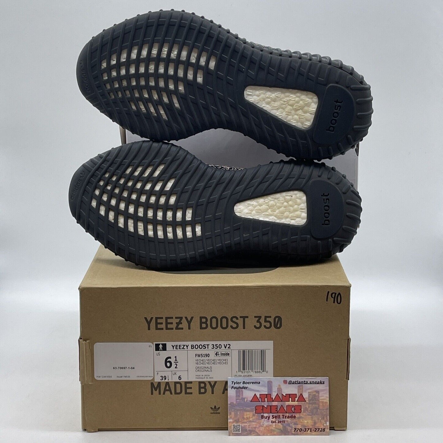 Size 6.5 - adidas Yeezy Boost 350 V2 Yecheil Non-Reflective Black (FW5190)