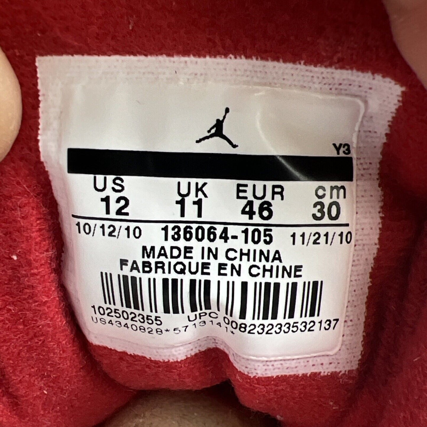 Size 12 - Air Jordan 3 Retro White Cement 2011 (136064-105)