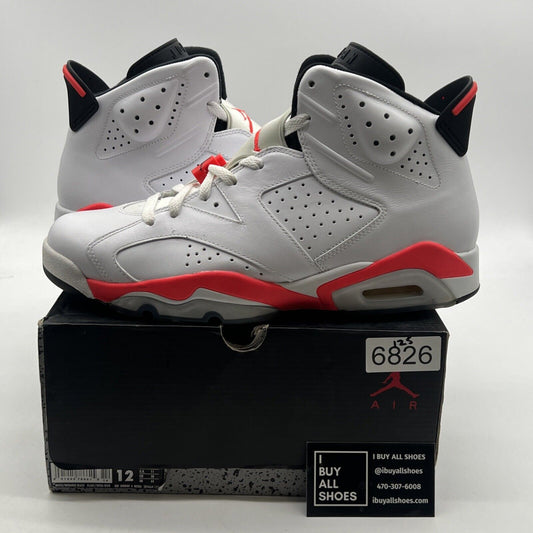 Size 12 - Air Jordan 6 Retro 2014 White Infrared (384664-123)