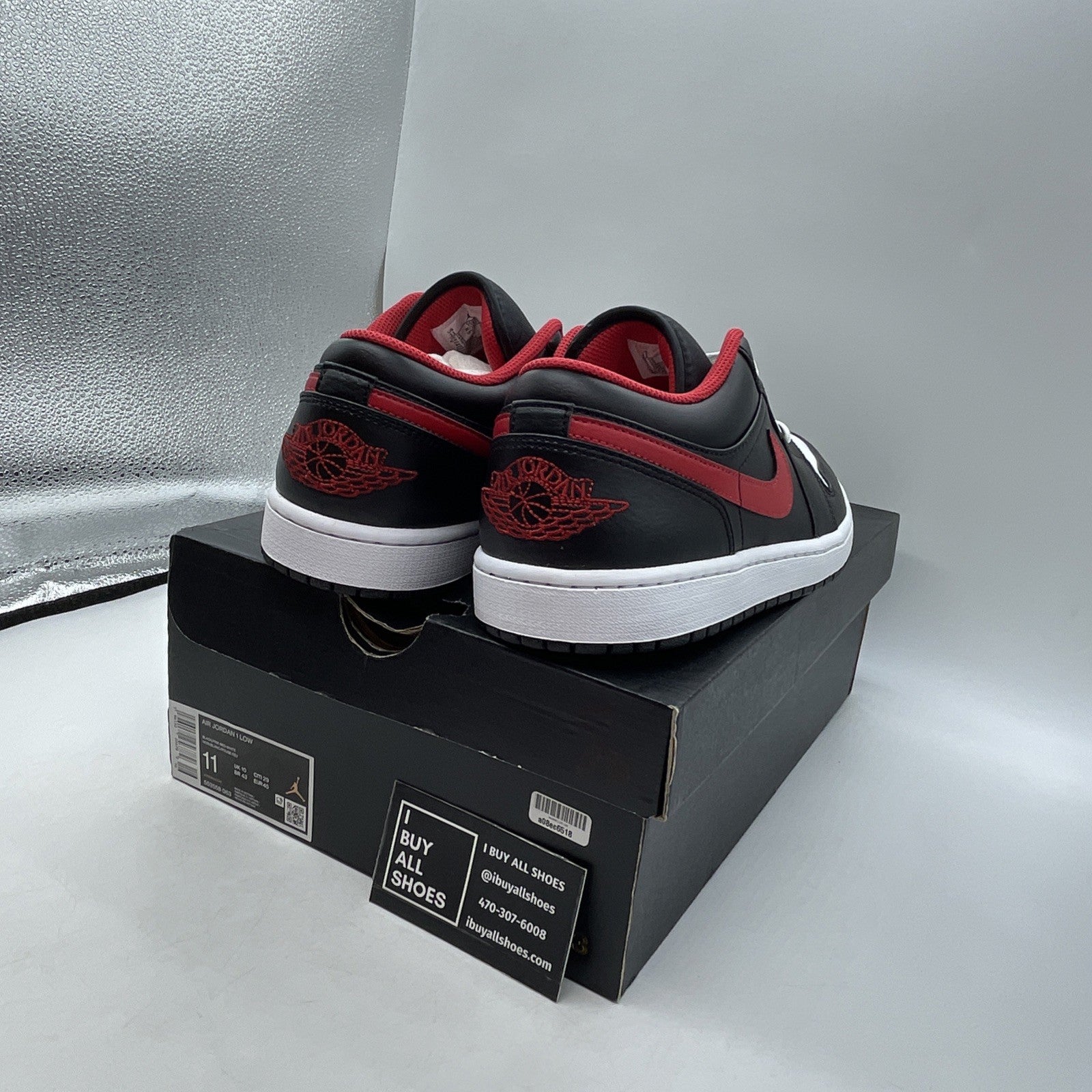 Size 11 - Air Jordan 1 Low White Toe 2022 (553558-063)