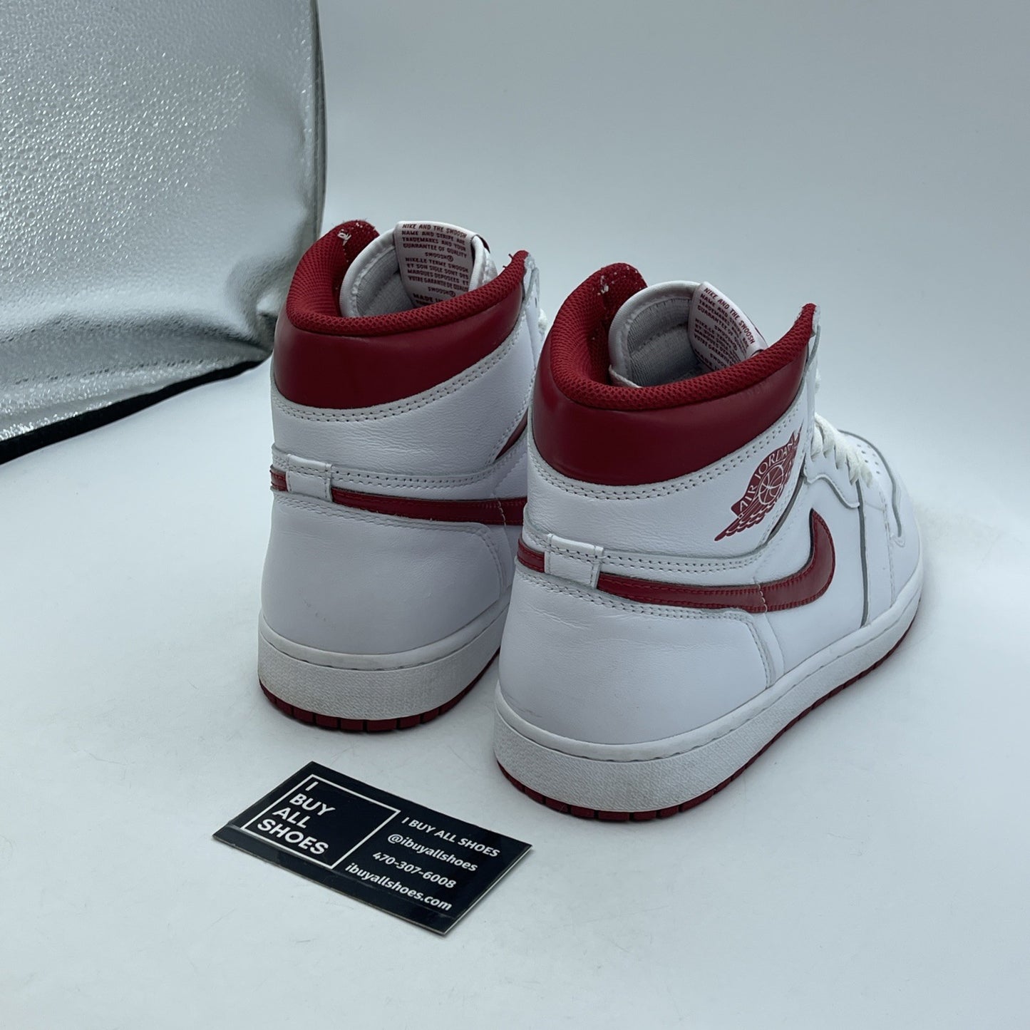 Size 9.5 - Air Jordan 1 Retro OG High Metallic Red White Leather (555088-103)