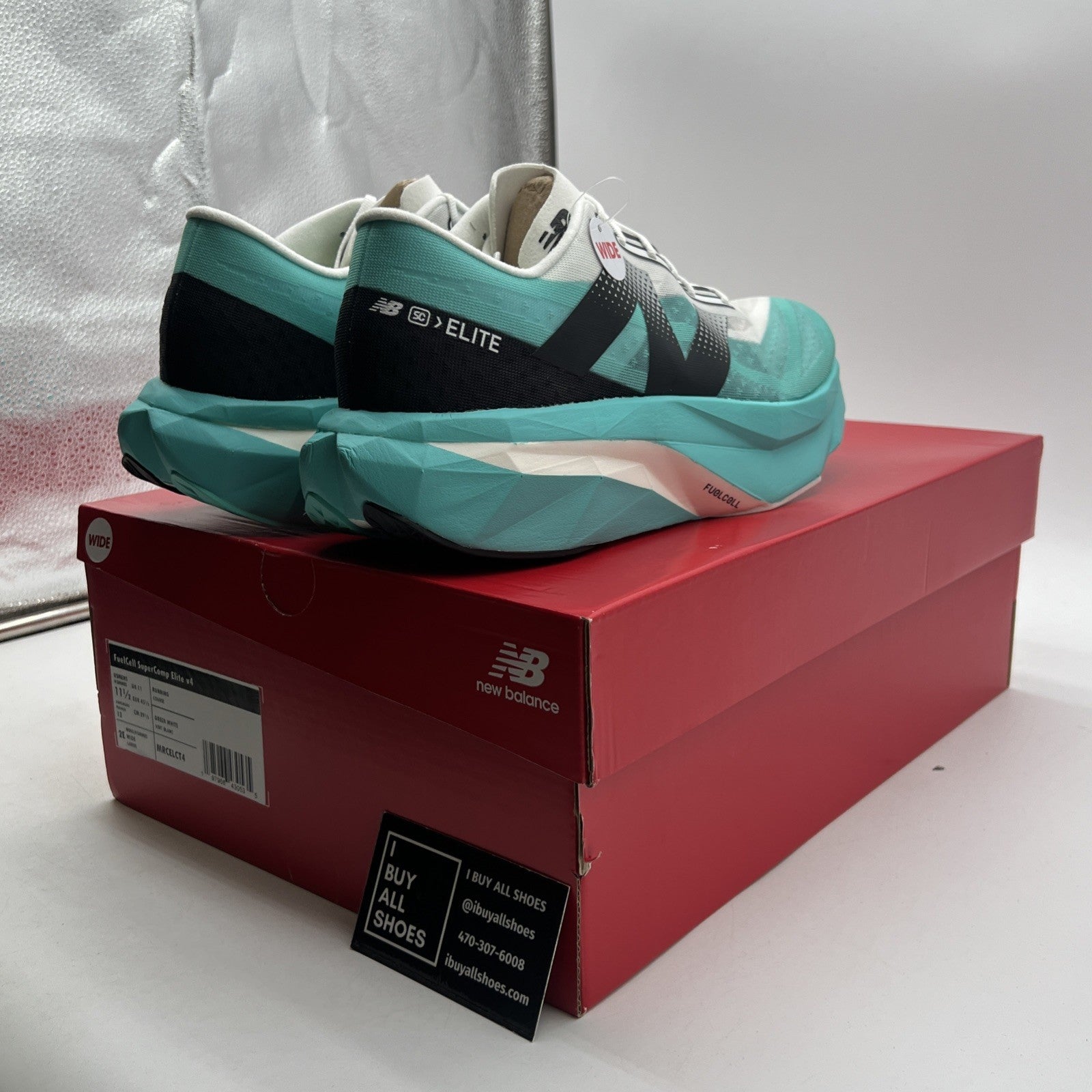 Size 11.5 - New Balance FuelCell SuperComp Elite v4 Cyber Jade (MRCELCT4)