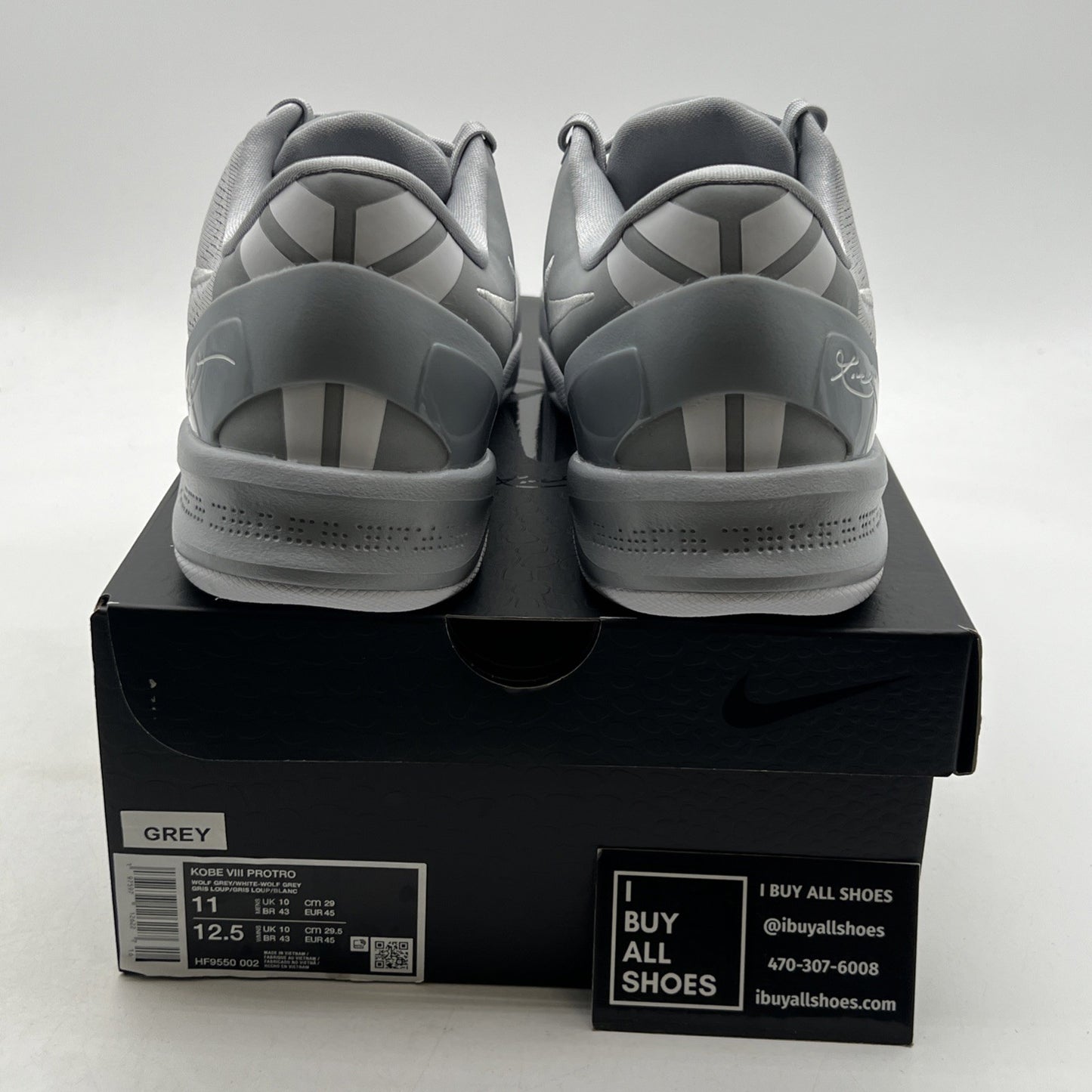 Size 11 - Nike Kobe 8 Protro Wolf Grey (HF9550-002)