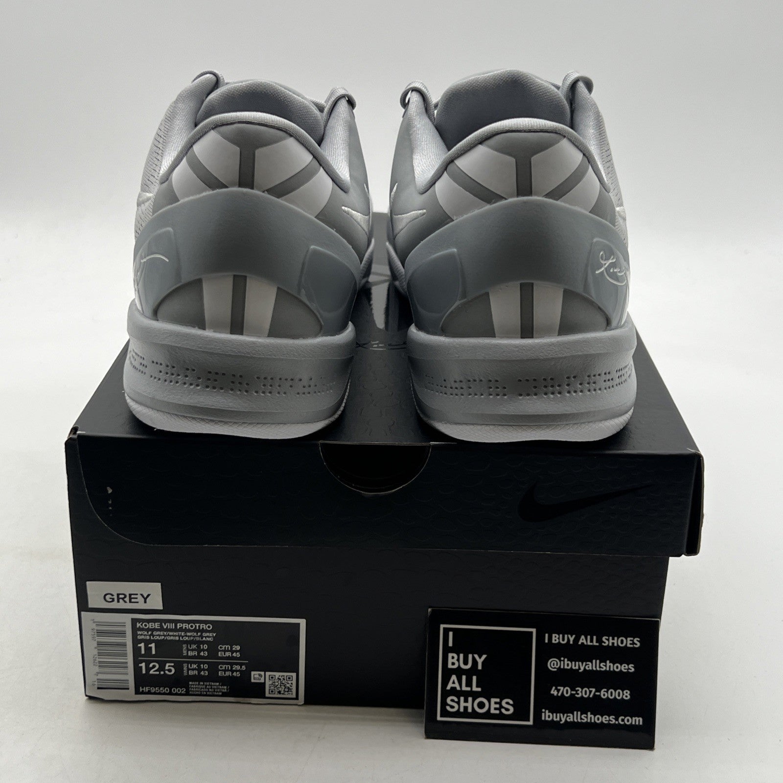 Size 11 - Nike Kobe 8 Protro Wolf Grey (HF9550-002)