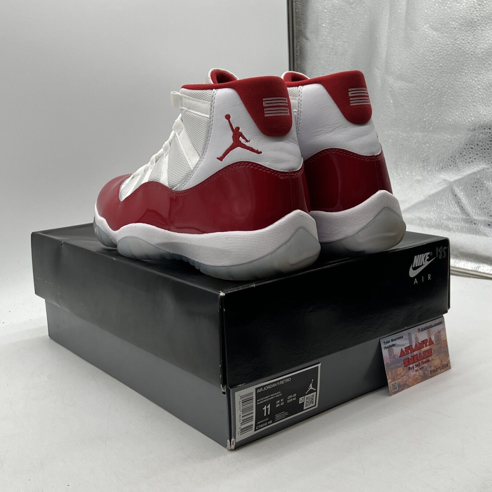 Size 11 - Jordan 11 Retro High Cherry White Red Leather (CT8012-116)