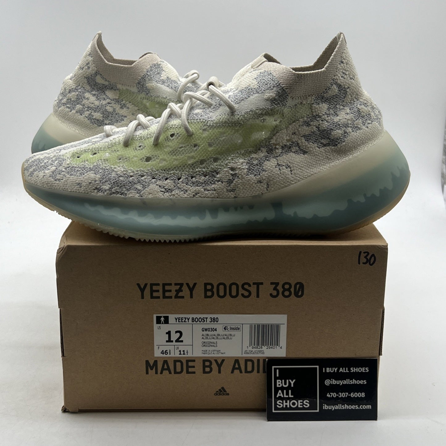 Size 12 - adidas Yeezy Boost 380 Alien Blue (GW0304)