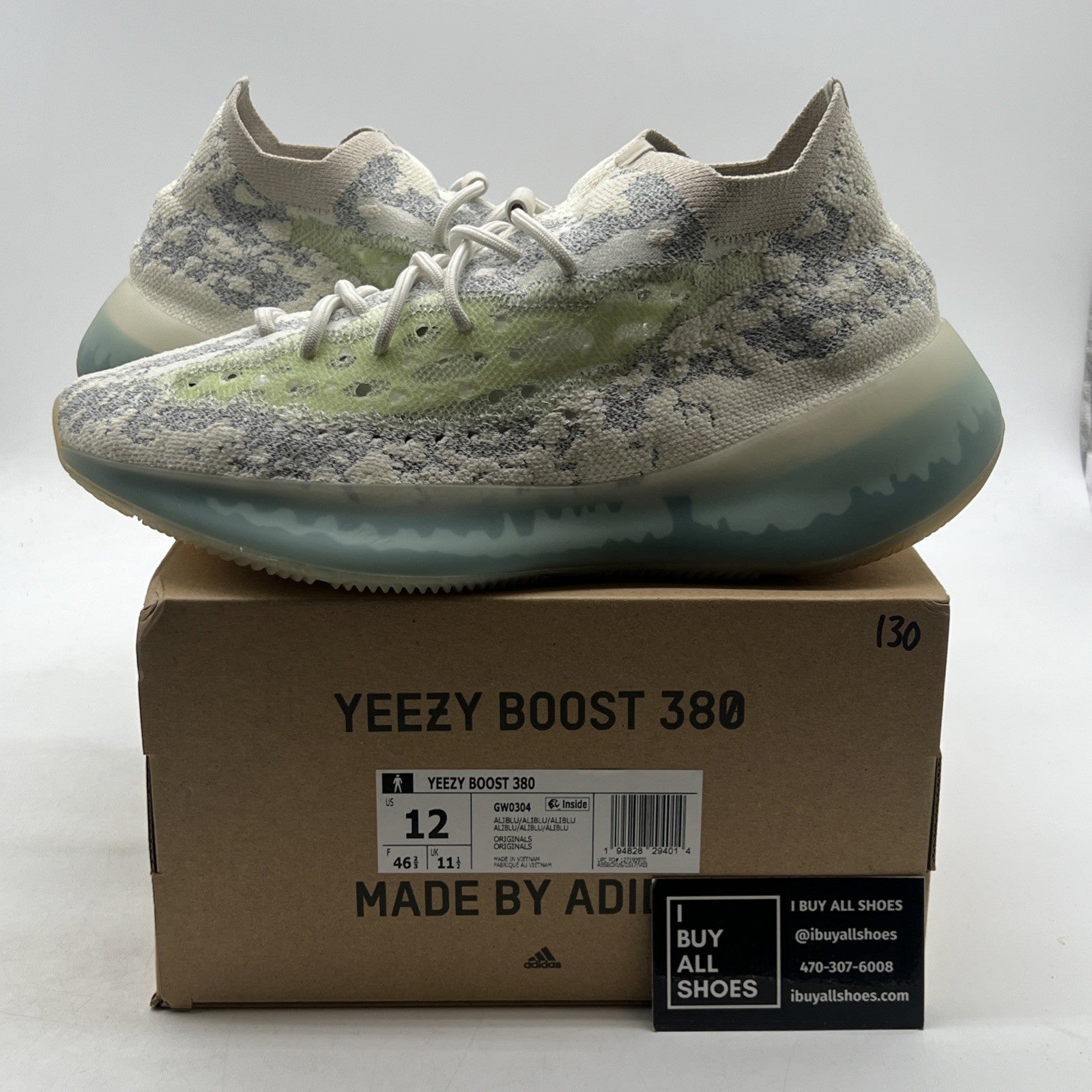 Size 12 - adidas Yeezy Boost 380 Alien Blue (GW0304)