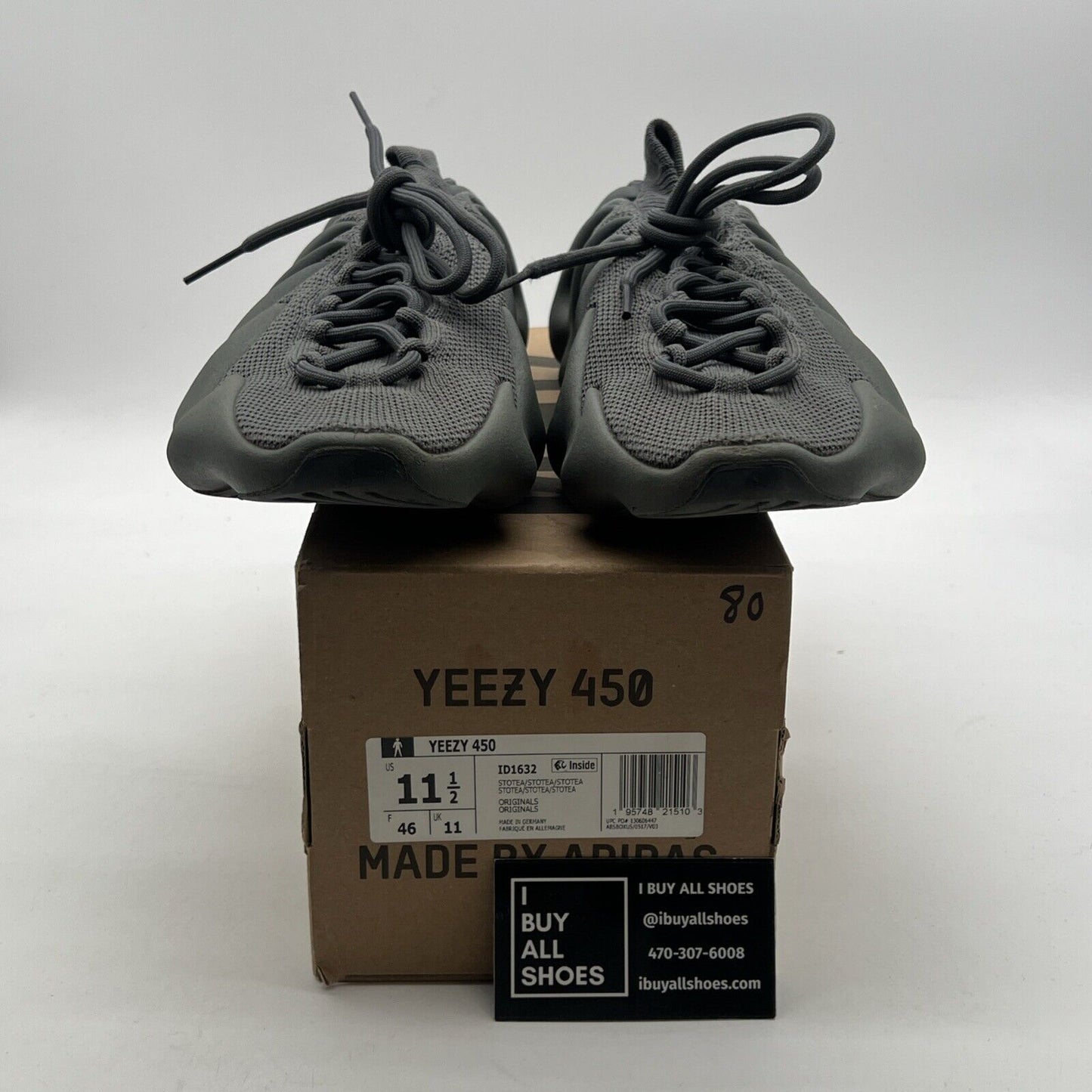 Size 11.5 - Adidas Yeezy 460 Stone Teal Grey (ID1632)