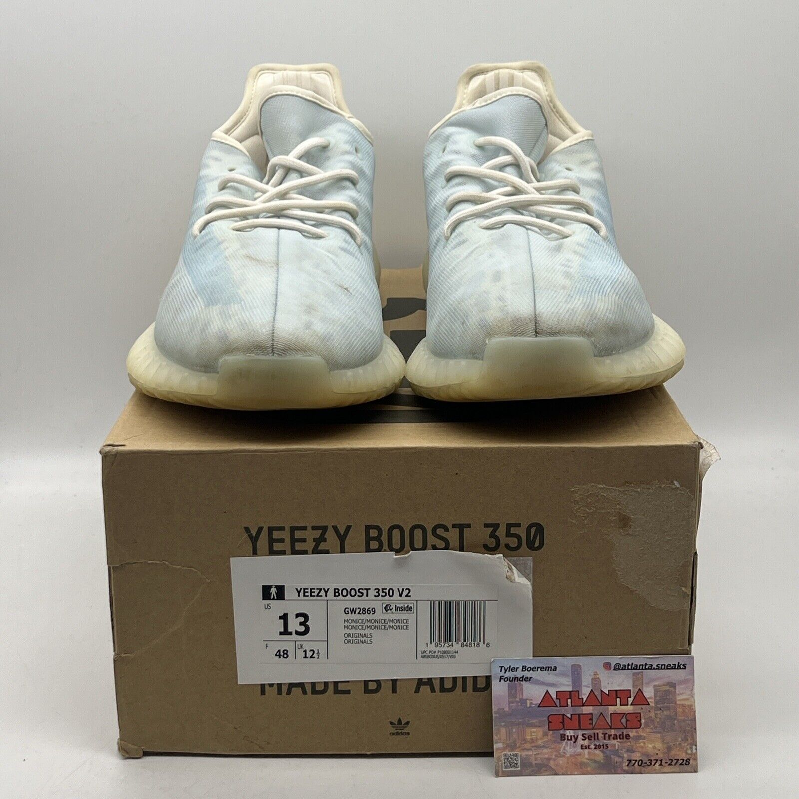 Size 13 - adidas Yeezy Boost 350 V2 Mono Ice Blue (GW2869)