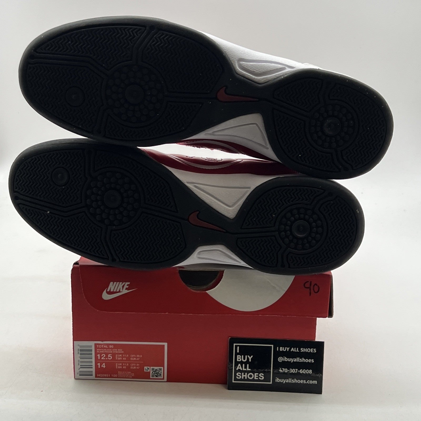 Size 12.5 - Nike Total 90 3 SP White Gym Red (HQ2851-100)