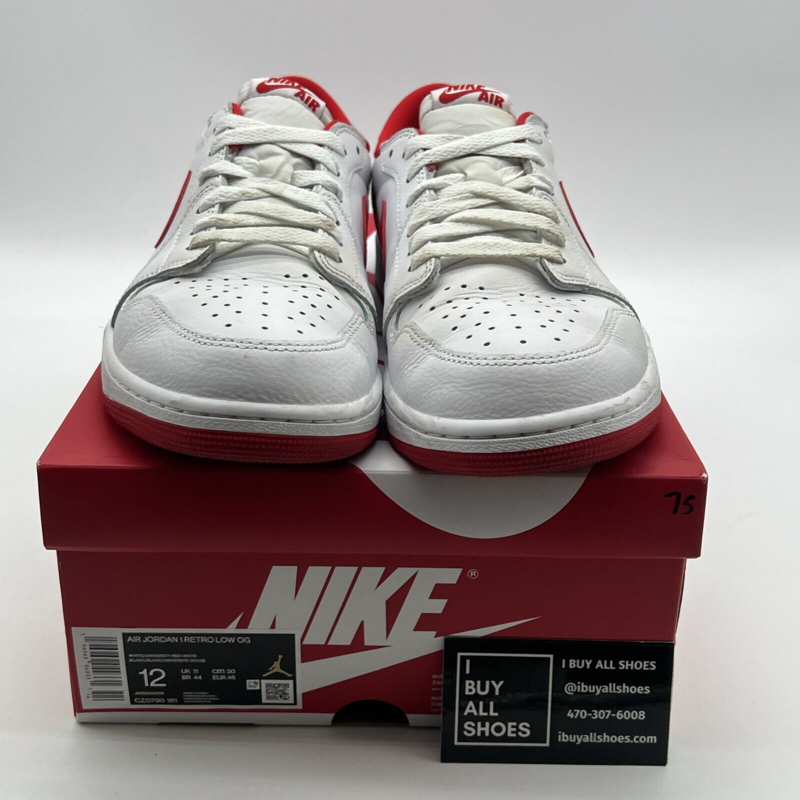 Size 12 - Air Jordan 1 Retro OG Low University Red (CZ0790-161)
