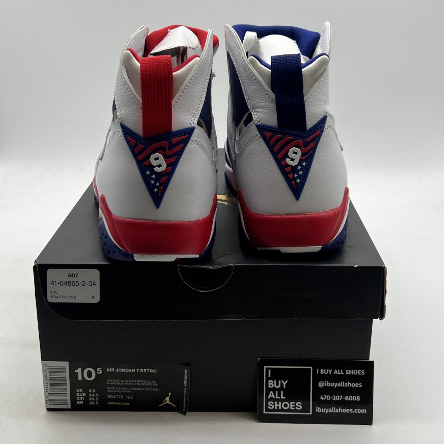 Size 10.5 - Air Jordan 7 Retro Tinker Alternate (304775-123)