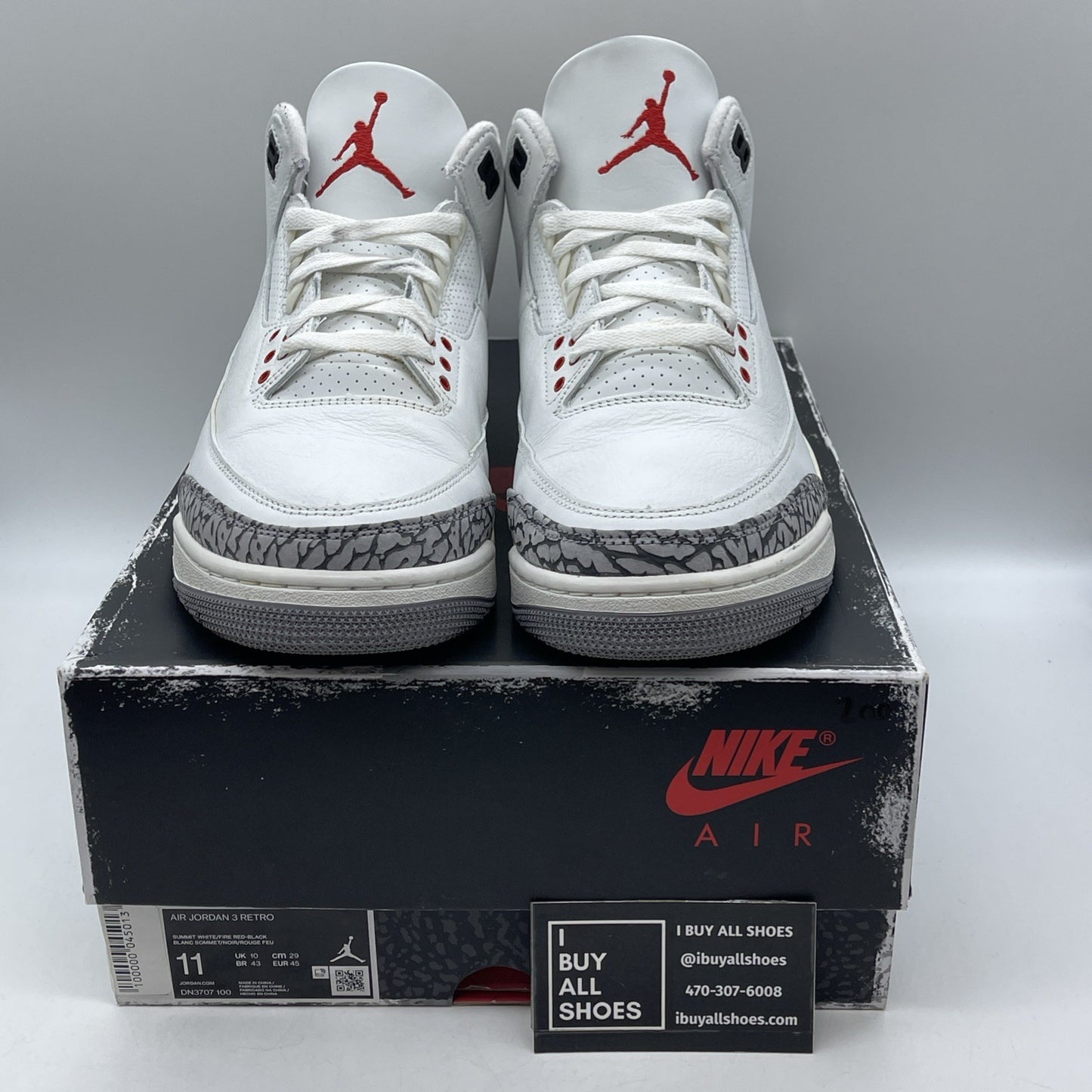 Size 11 - Air Jordan 3 Retro Mid White Cement Reimagined (DN3707-100)