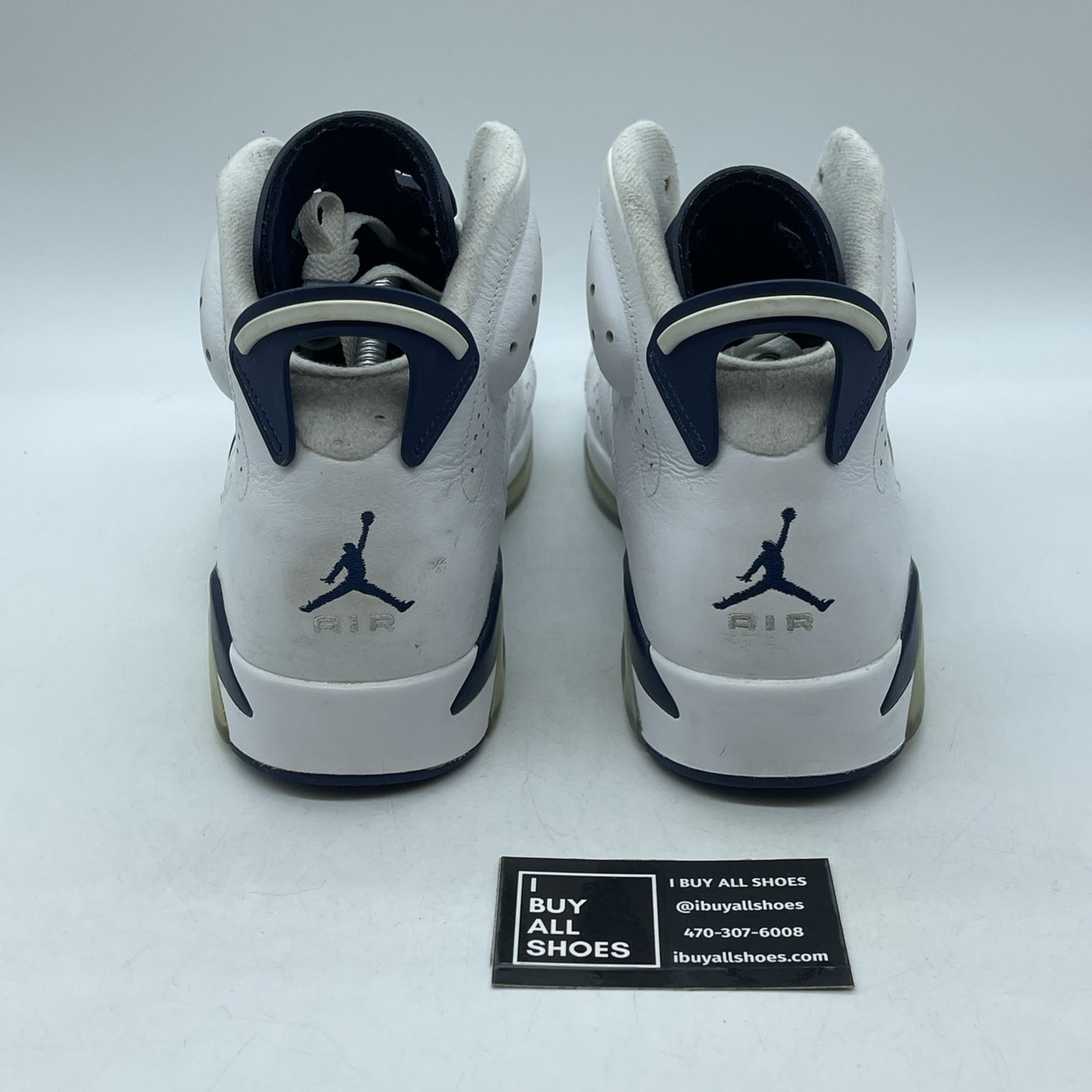 Size 11.5 - Jordan 6 Retro Midnight Navy White Leather (CT8529-141)